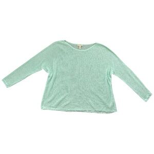 Eileen Fisher Open Stitch Linen Sweater